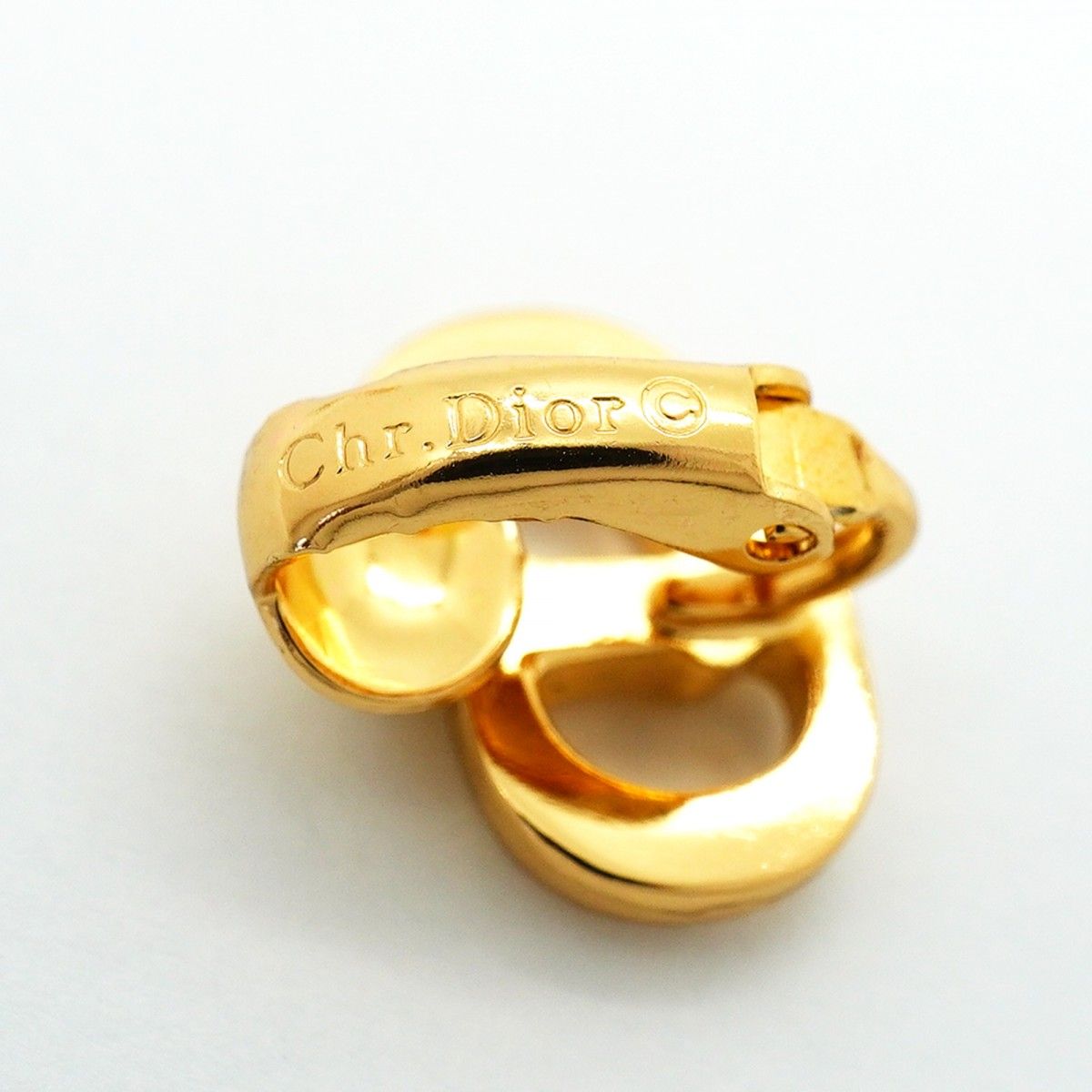 Dior Earrings CD Logo Gold Plated — view 4