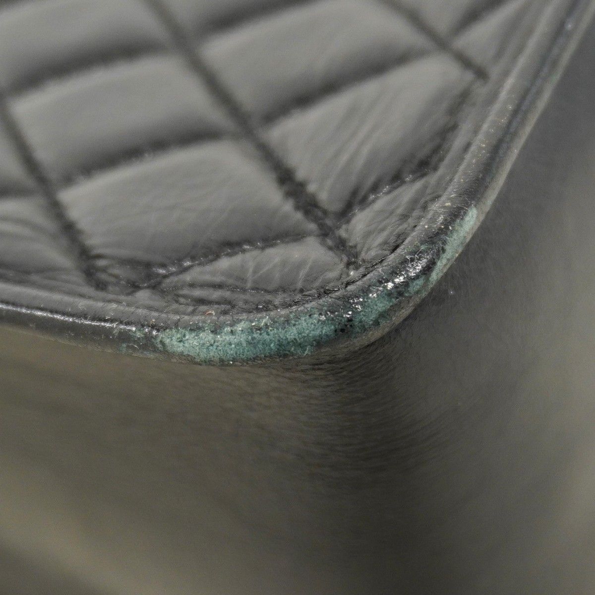 Chanel Chain Tote Quilted Calf Black Silver — view 6