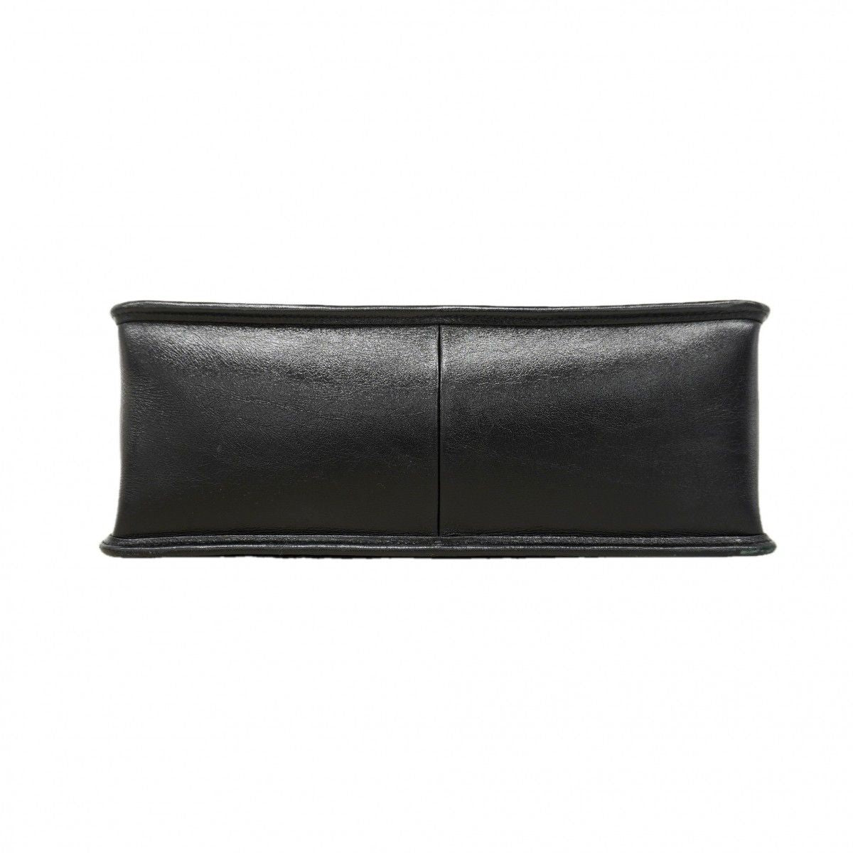Chanel Chain Tote Quilted Calf Black Silver — view 3