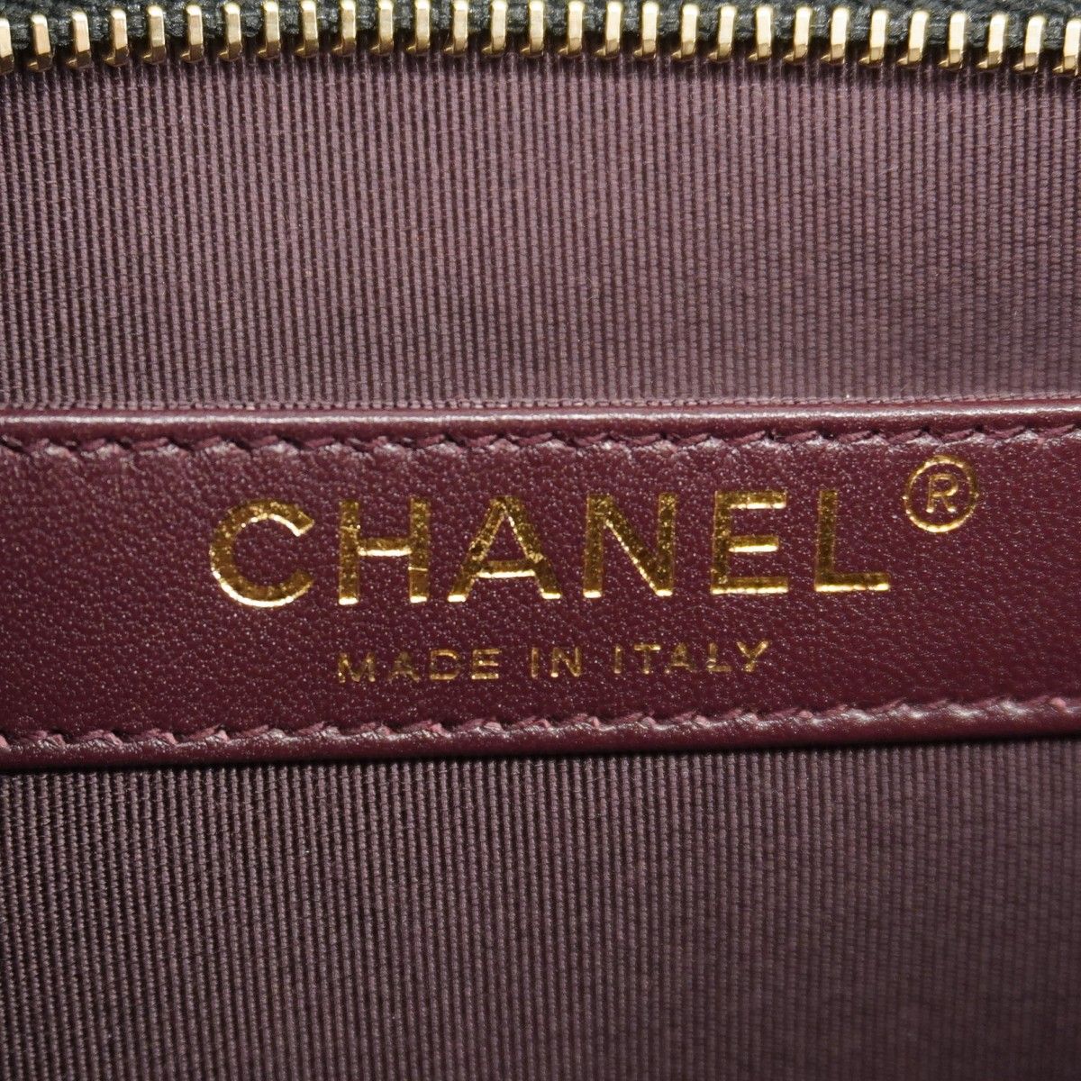 Chanel Shoulder Bag Lambskin Black Champagne Gold — view 5
