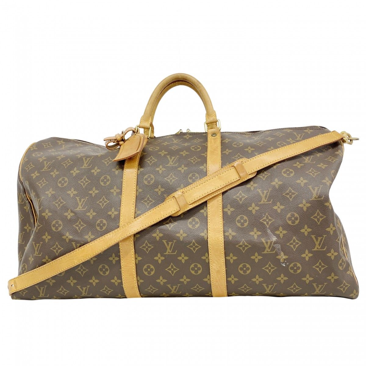 Louis Vuitton Boston Bag Monogram Keepall Bandouliere 60 Brown