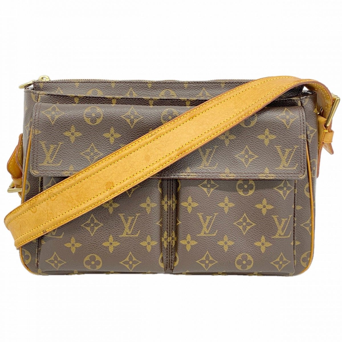 Louis Vuitton Shoulder Bag Monogram Viva Cite GM Brown