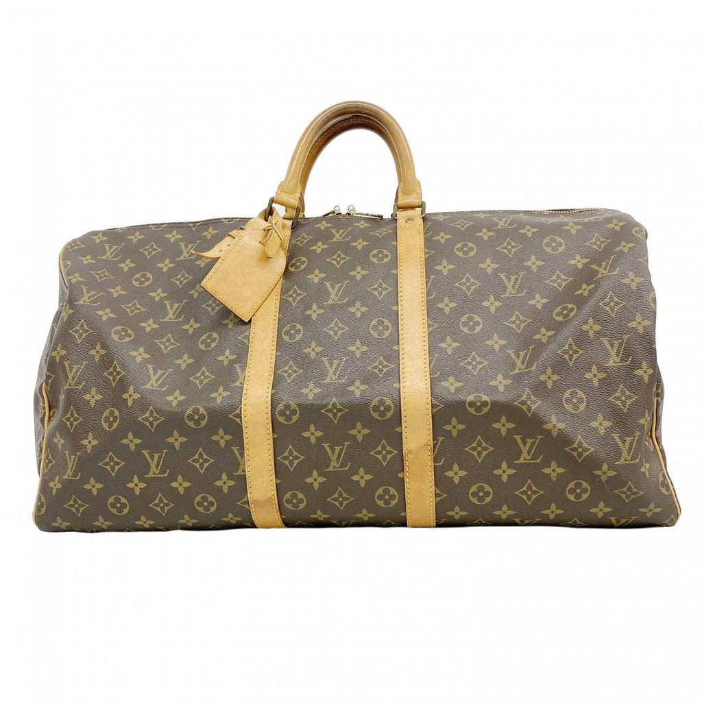 Louis Vuitton Boston Bag Monogram Keepall 55 Brown