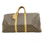 Louis Vuitton Boston Bag Monogram Keepall 55 Brown