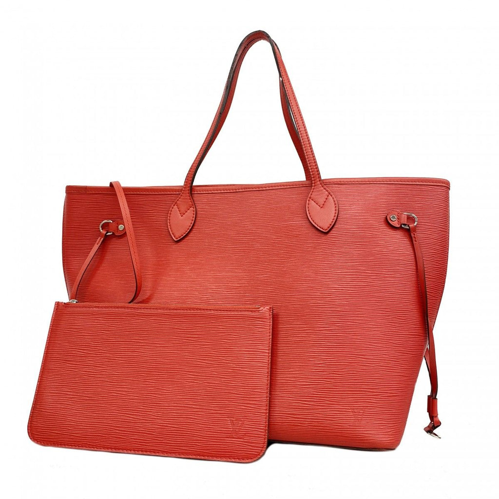 Louis Vuitton Tote Epi Neverfull MM Coquelicot