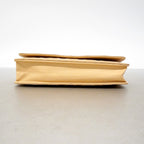 Chanel Shoulder Wallet Bicolor Leather Beige Silver — view 3