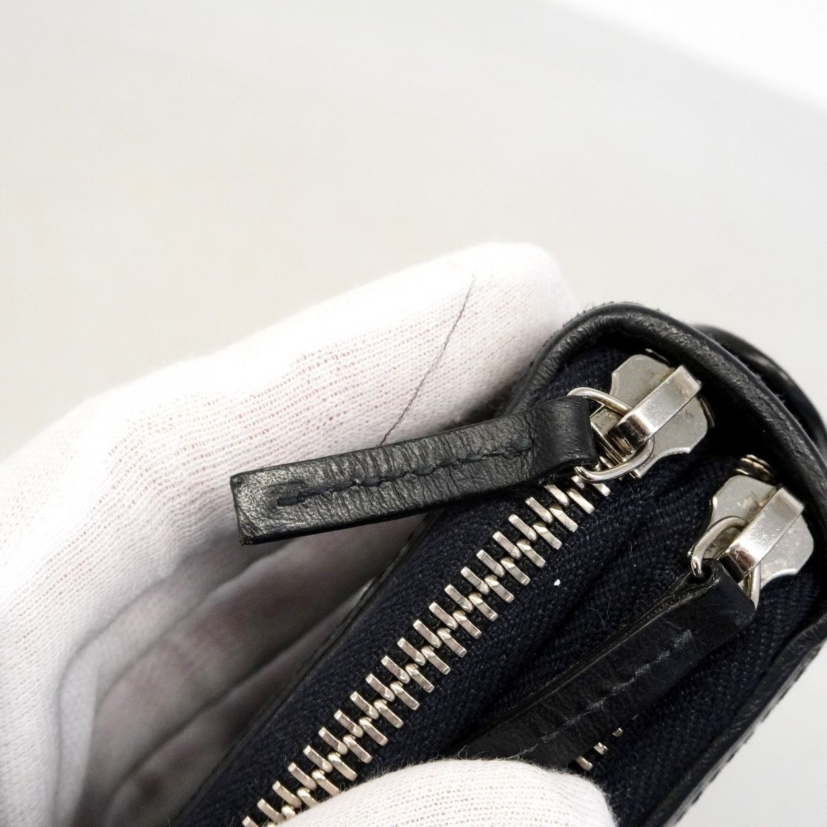 Gucci Wallet Guccissima Leather Navy Silver — view 7