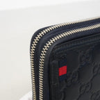 Gucci Wallet Guccissima Leather Navy Silver — view 6
