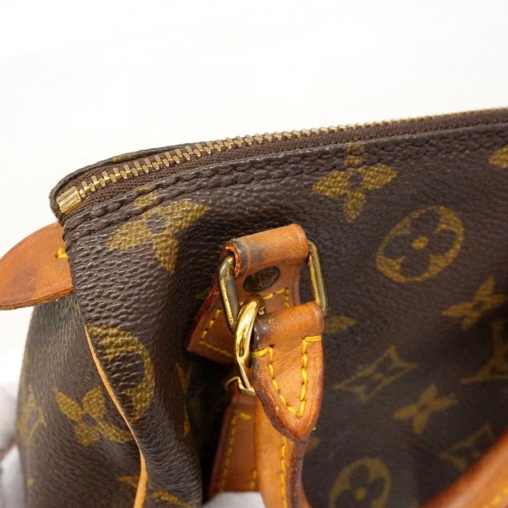 Louis Vuitton Handbag Monogram Mini Speedy Brown 2-Way — view 8