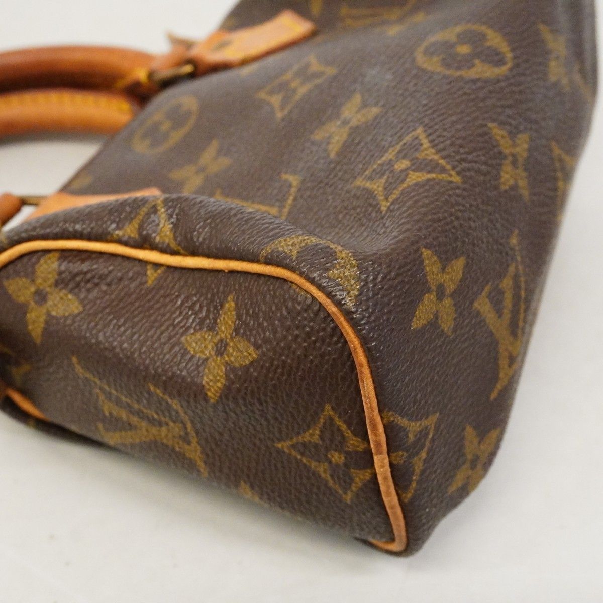 Louis Vuitton Handbag Monogram Mini Speedy Brown 2-Way — view 7