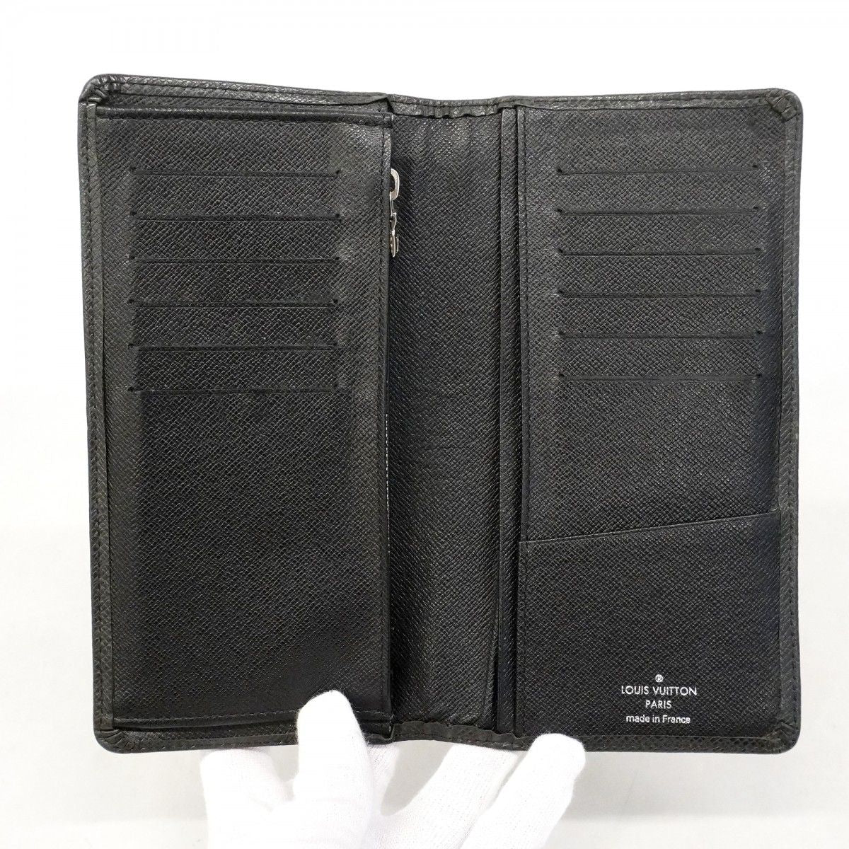 Louis Vuitton Wallet Taiga Portefeuille Brazza Ardoise — view 4
