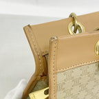 Celine Handbag Macadam Brown Gold — view 7