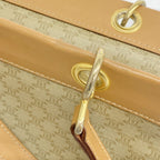 Celine Handbag Macadam Brown Gold — view 9