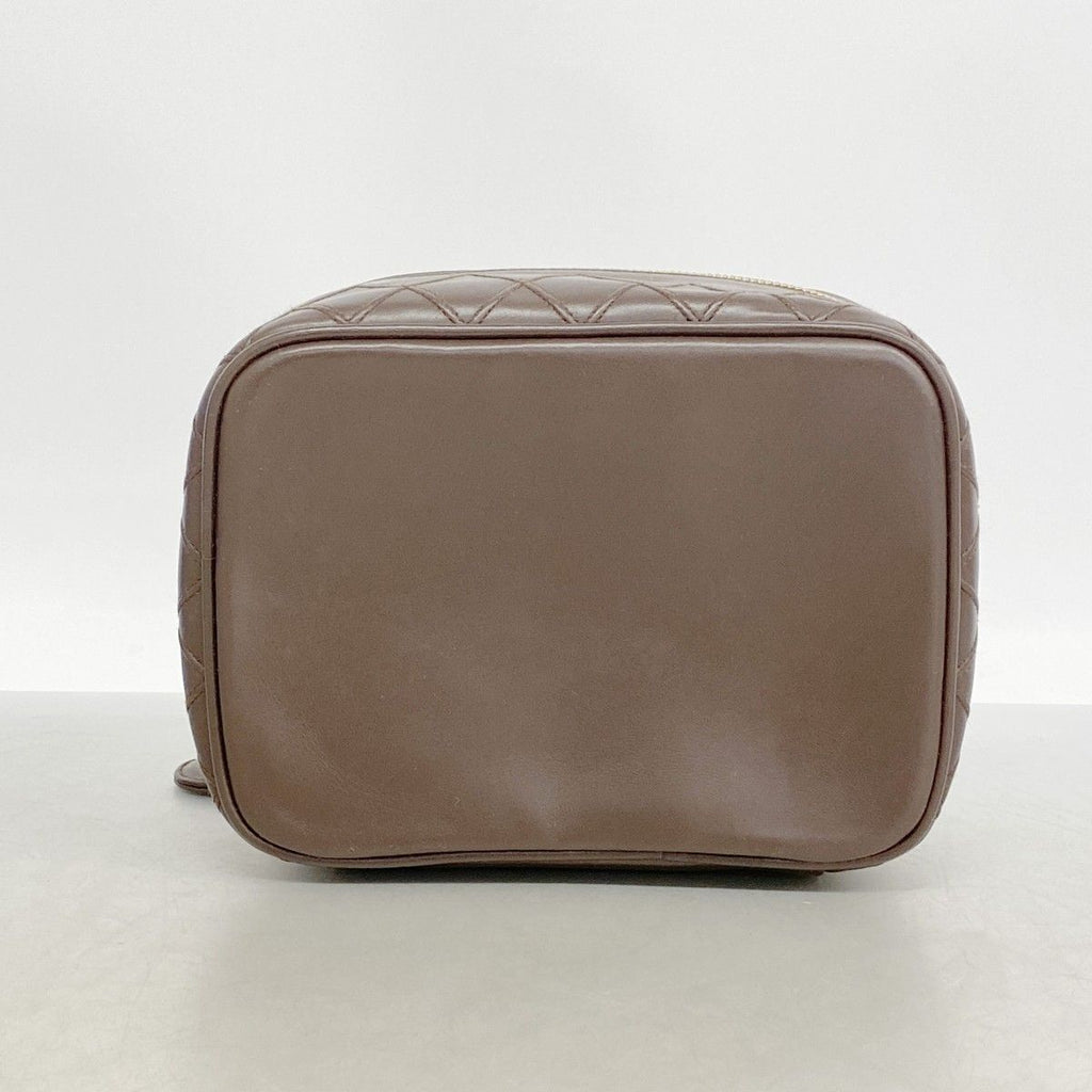 Chanel Pouch Bicolor Leather Brown Gold — view 3