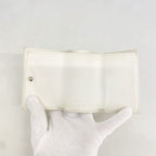 Louis Vuitton Trifold Wallet Taurillon Portefeuille Lock Mini White — view 3