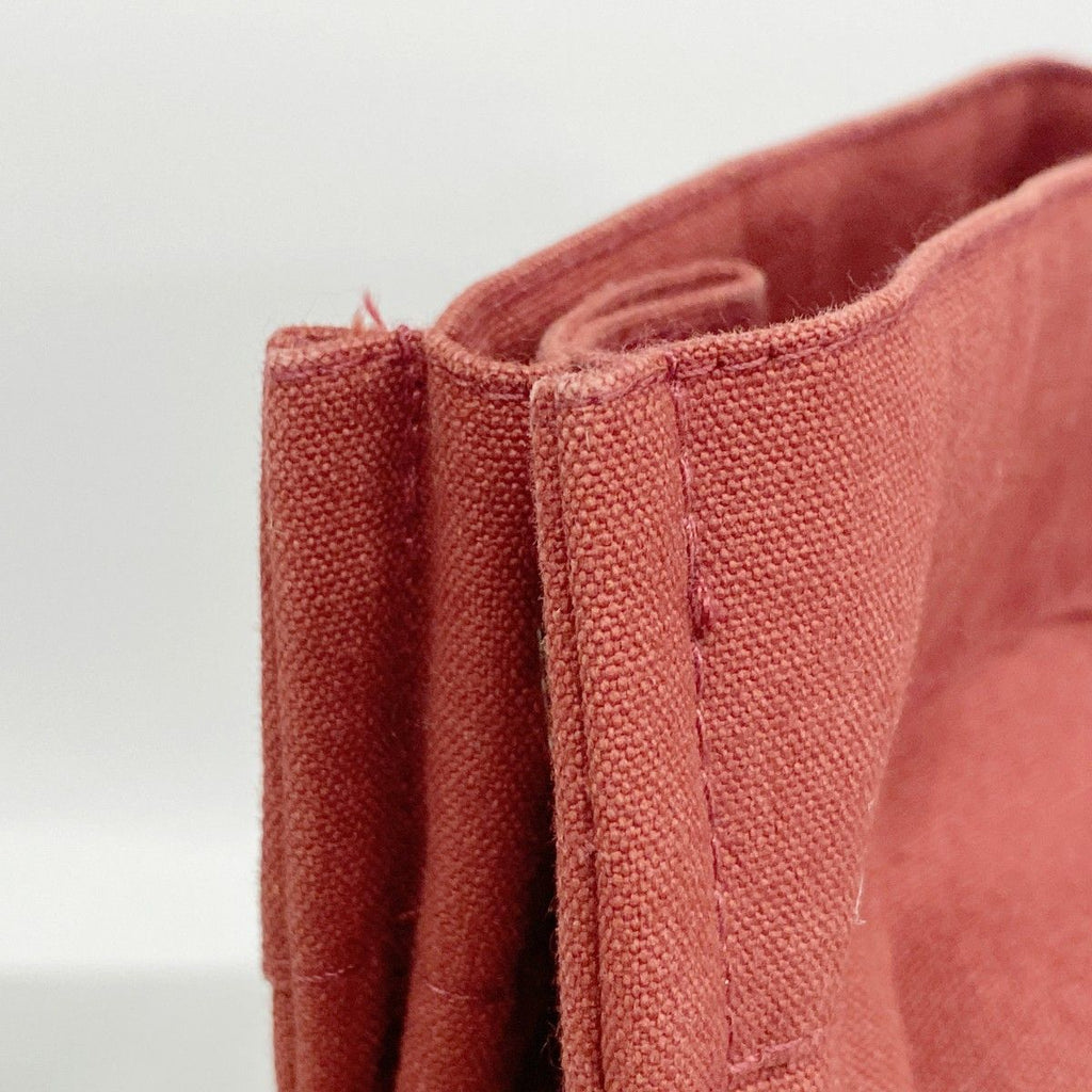 Hermes Tote Fourre Tout GM Canvas Red Silver — view 7