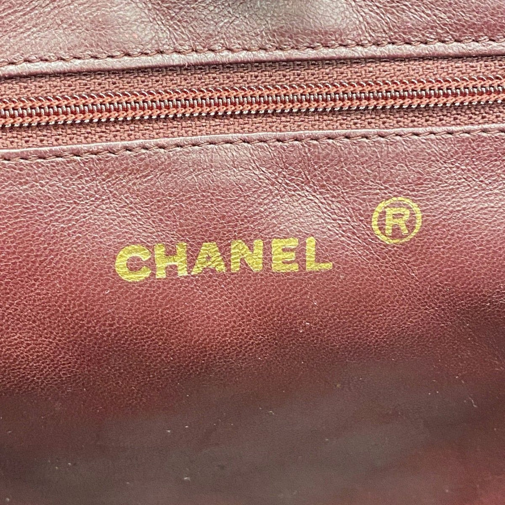 Chanel Shoulder Bag Quilted Lambskin Black Gold — view 5