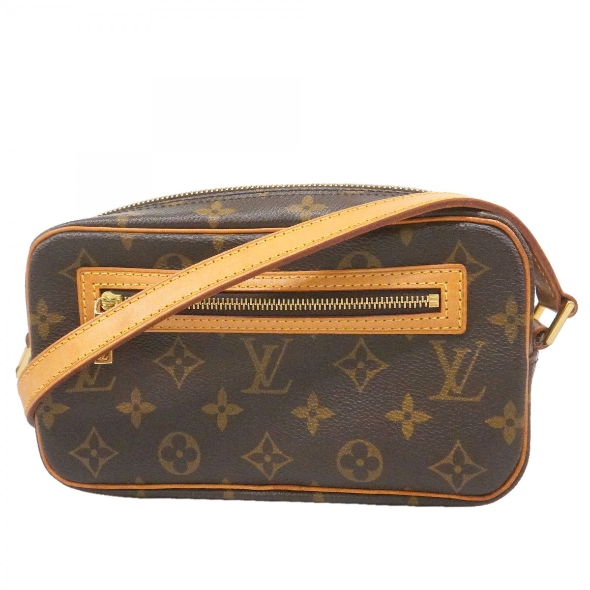 Louis Vuitton Shoulder Bag Monogram Pochette Cite Brown