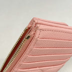 Chanel Coin Case Quilted Caviar Leather Salmon Pink Champagne Gold — view 5