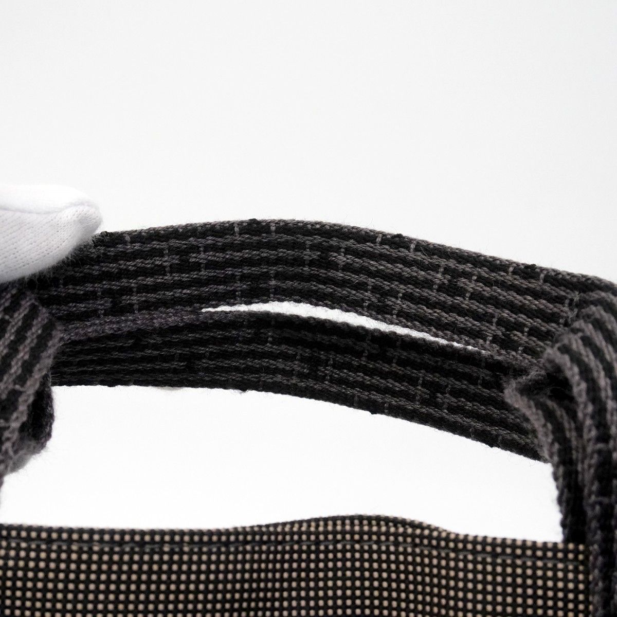 Hermes Tote Her Line MM Canvas Gray Silver — view 7
