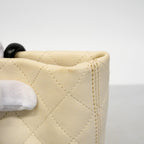 Chanel Tote Cambon Lambskin White Black Silver — view 8