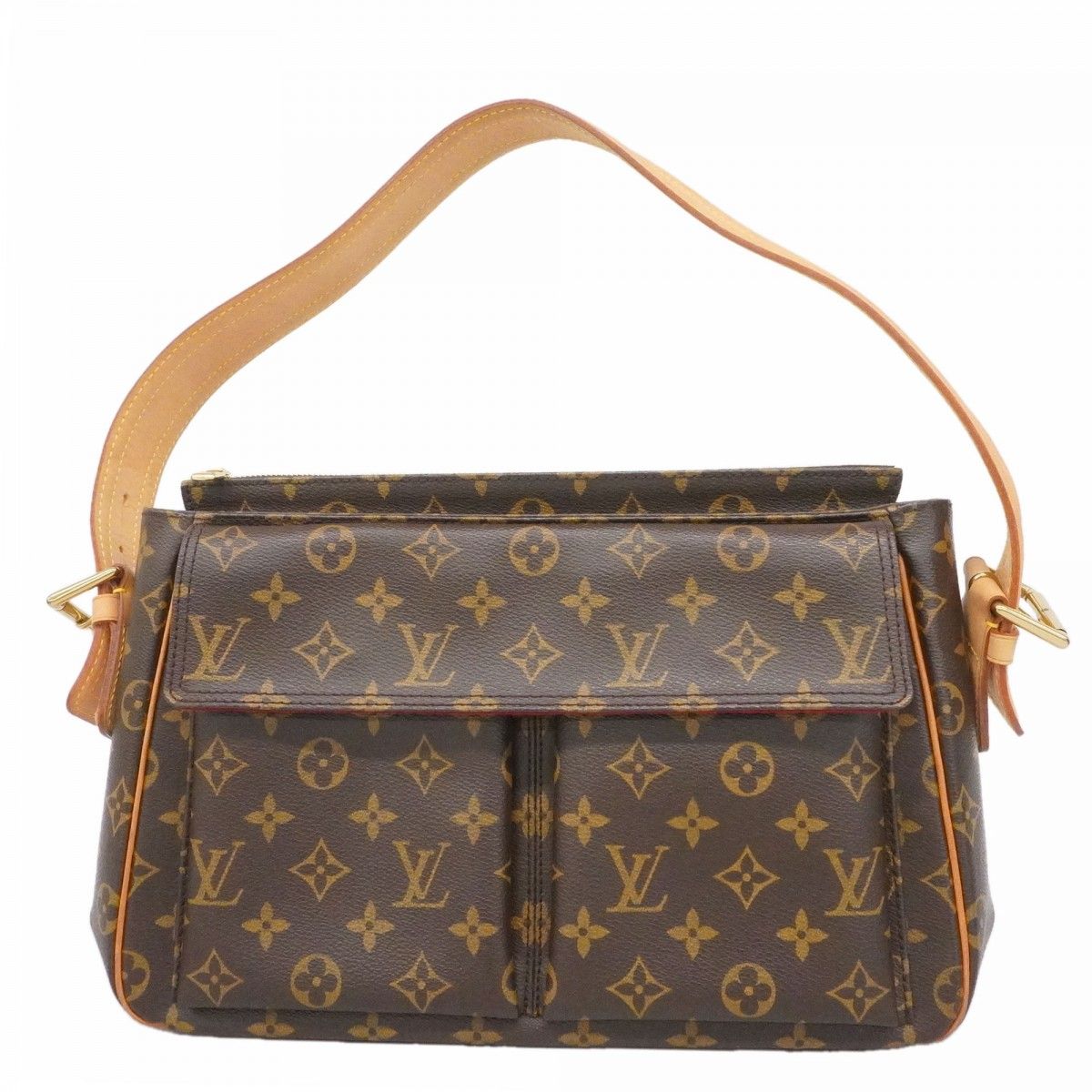Louis Vuitton Shoulder Bag Monogram Viva Cite GM Brown