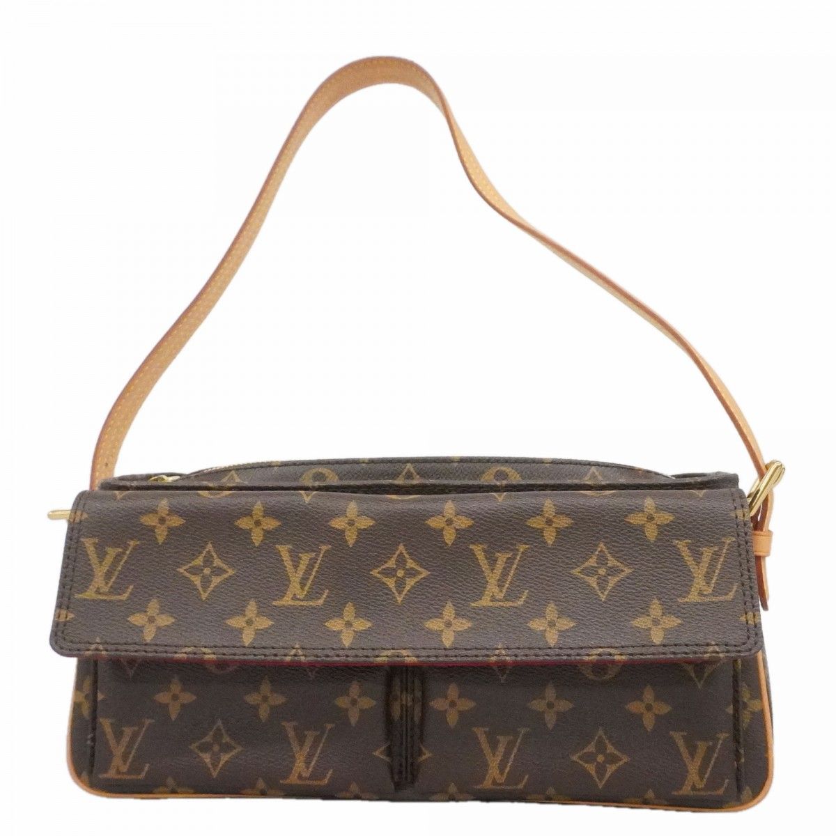 Louis Vuitton Shoulder Bag Monogram Viva Cite MM Brown