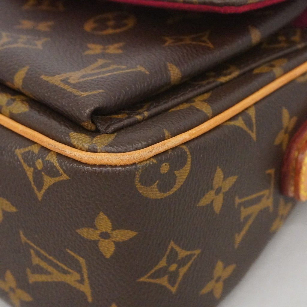 Louis Vuitton Shoulder Bag Monogram Viva Cite MM Brown — view 6