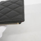 Chanel Wallet Quilted Caviar Leather Black Gold — view 7