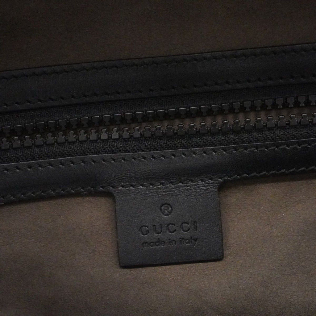 Gucci Backpack GG Supreme Brown Black Silver — view 5