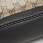 Gucci Backpack GG Supreme Brown Black Silver — view 6