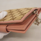 Gucci Wallet GG Canvas Brown Pink Silver — view 6