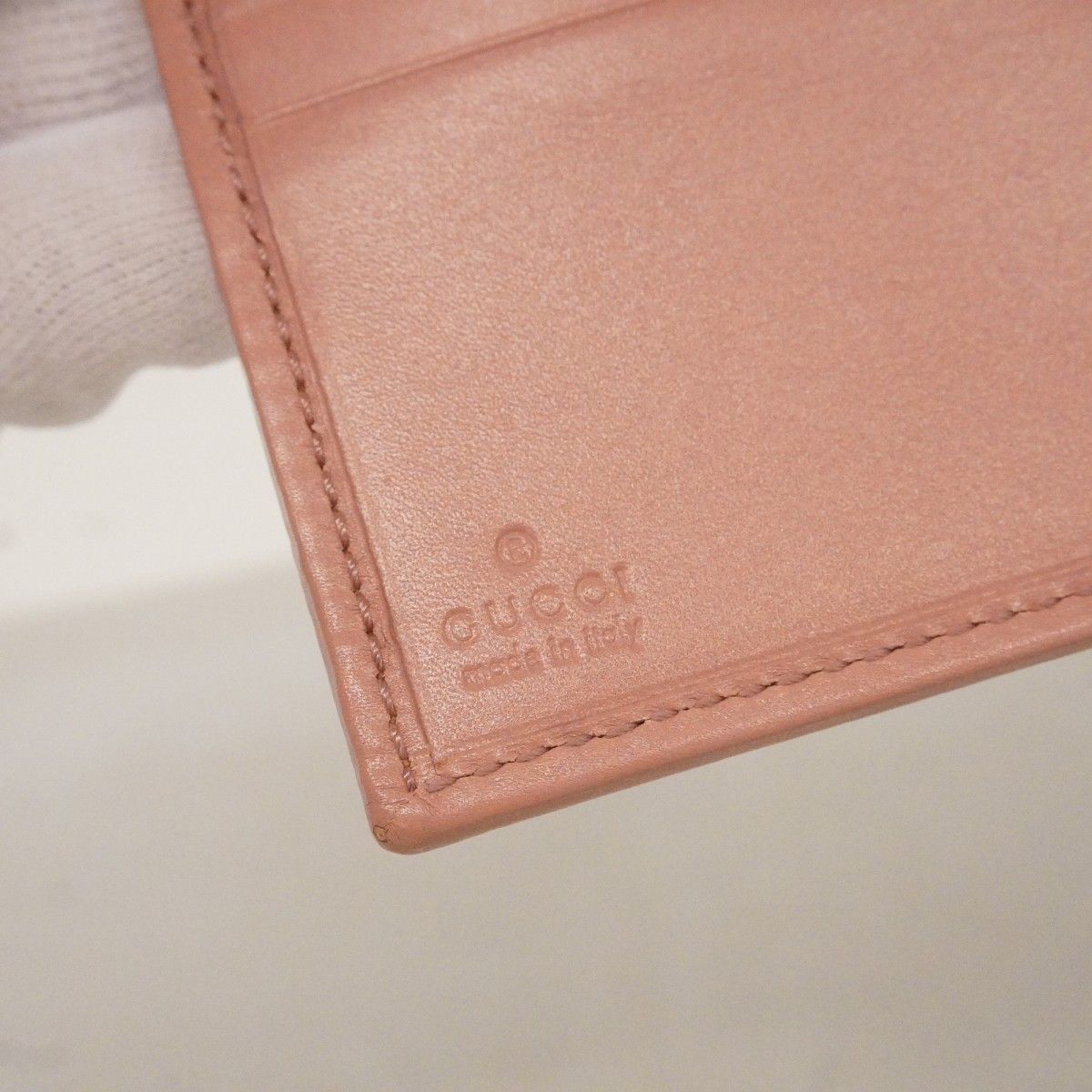 Gucci Wallet GG Canvas Brown Pink Silver — view 4