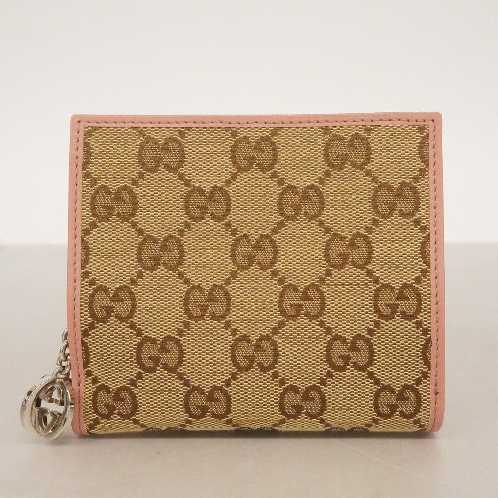 Gucci Wallet GG Canvas Brown Pink Silver — view 8