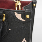 Louis Vuitton Handbag Monogram Empreinte Bicolor On The Go PM Black Beige 2-Way — view 9