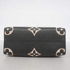 Louis Vuitton Handbag Monogram Empreinte Bicolor On The Go PM Black Beige 2-Way — view 3
