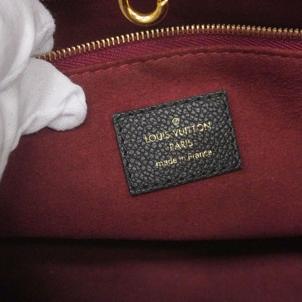 Louis Vuitton Handbag Monogram Empreinte Bicolor On The Go PM Black Beige 2-Way — view 5