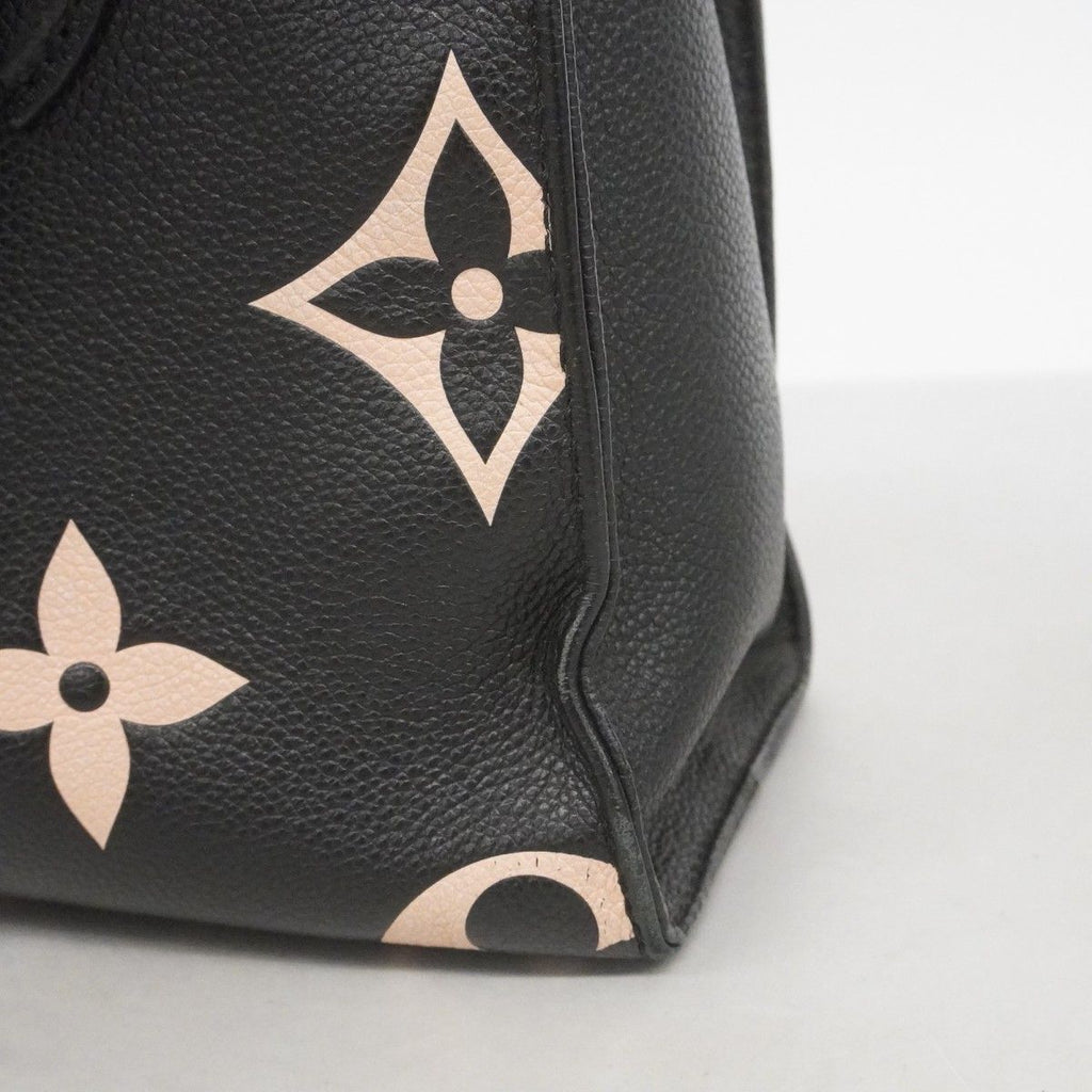 Louis Vuitton Handbag Monogram Empreinte Bicolor On The Go PM Black Beige 2-Way — view 8