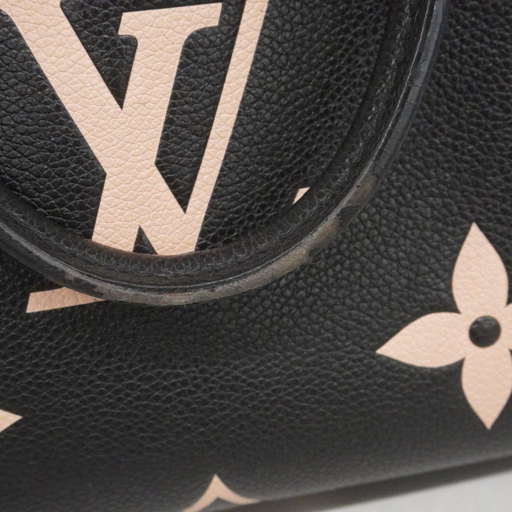 Louis Vuitton Handbag Monogram Empreinte Bicolor On The Go PM Black Beige 2-Way — view 7