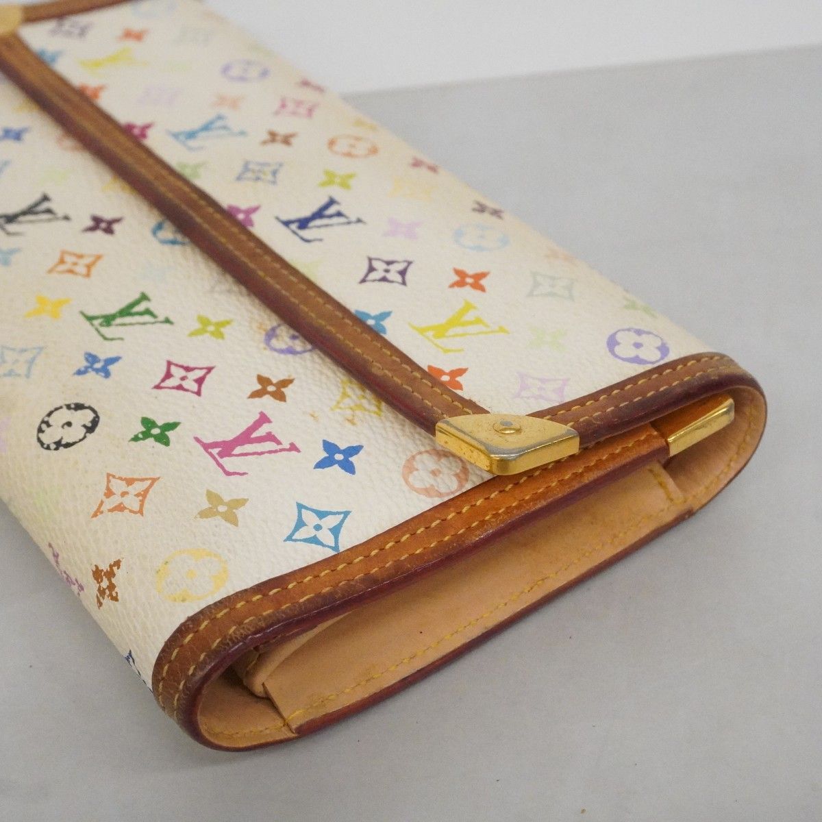 Louis Vuitton Trifold Wallet Monogram Multicolor Porte Tresor International — view 7