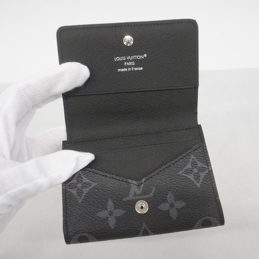 Louis Vuitton Business Card Holder Monogram Eclipse Black — view 6