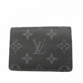 Louis Vuitton Business Card Holder Monogram Eclipse Black