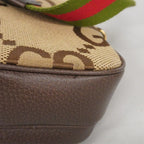 Gucci Shoulder Bag Sherry Line Jumbo GG Canvas Brown Gold — view 6
