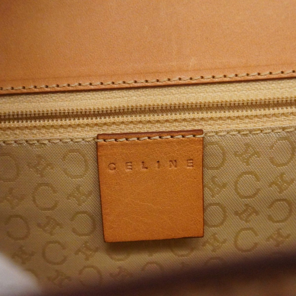 Celine Handbag C Macadam Leather Brown Gold — view 5
