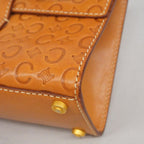 Celine Handbag C Macadam Leather Brown Gold — view 6