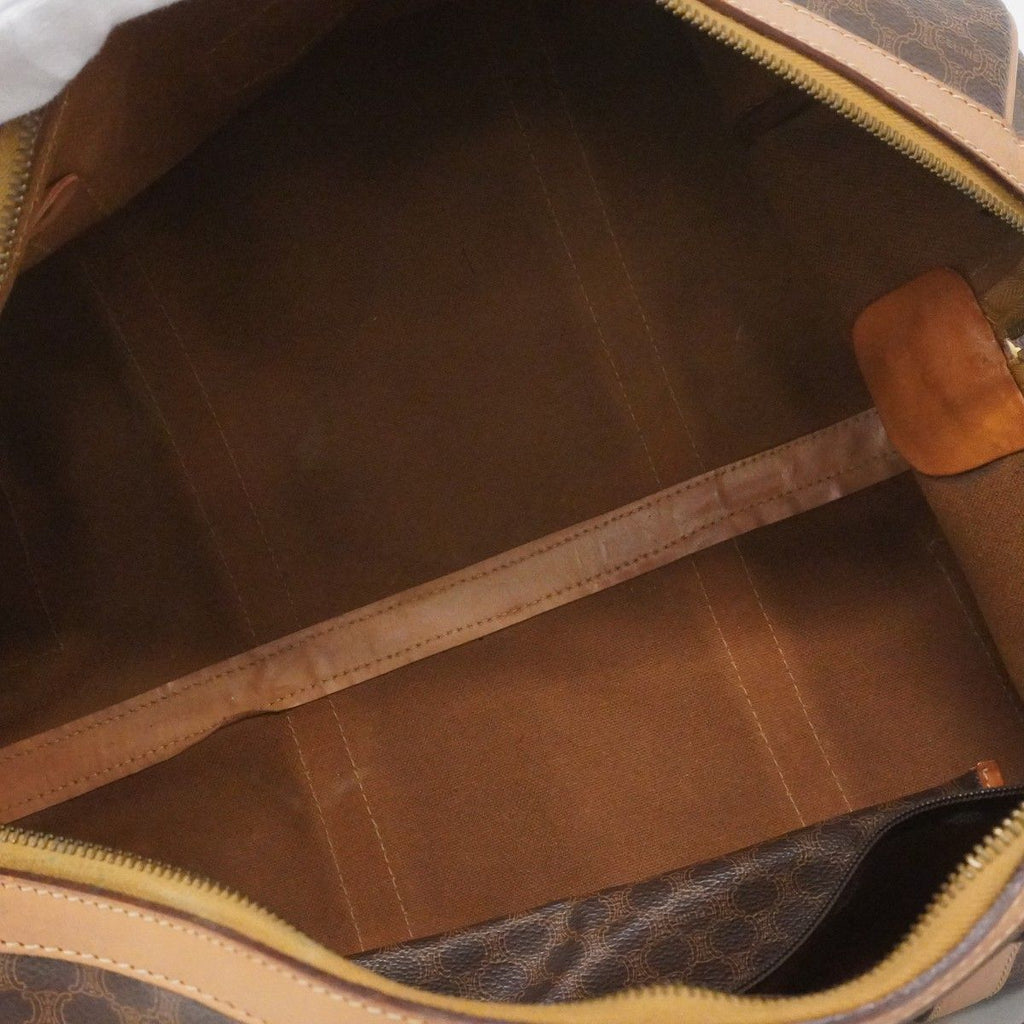 Celine Boston Bag Macadam Brown Gold — view 4