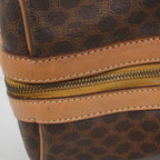 Celine Boston Bag Macadam Brown Gold — view 9