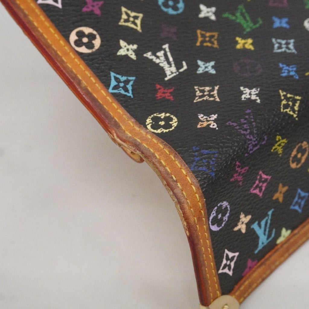 Louis Vuitton Trifold Wallet Monogram Multicolor Porte Tresor International Noir — view 8