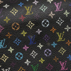 Louis Vuitton Trifold Wallet Monogram Multicolor Porte Tresor International Noir — view 9