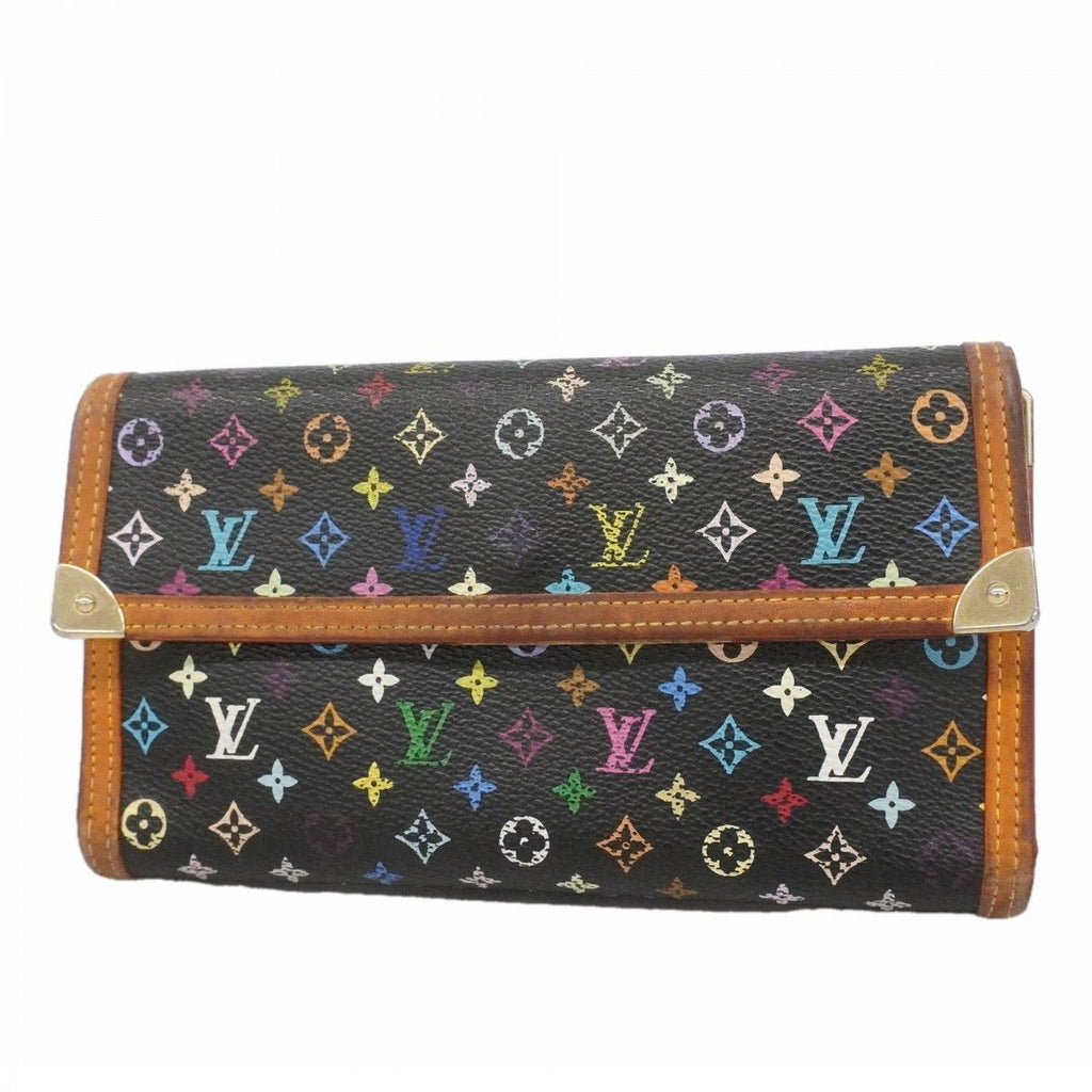 Louis Vuitton Trifold Wallet Monogram Multicolor Porte Tresor International Noir